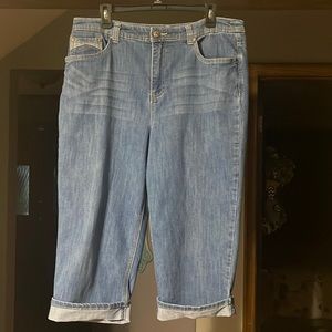 Christopher and Banks denim capri